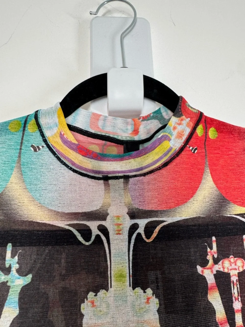 SKIMS Dress Summer Mesh Sheer Long Sleeve Orchid Cabinet NEW - Picture 3 of 12